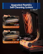 Tineco Floor ONE S7 Stretch Ultra Cordless Wet Dry Vacuum Cleaner, 180°Lay-Flat Anti-Tangle Design, 50 Minutes Runtime, 185℉ Flashdry Self-Cleaning, Dual-Sided Edge Cleaning Floor Cleaner