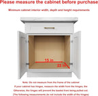 Wood Pull Out Cabinet Organizer 2 Tie 14" W x 21" D, Heavy-Duty Sliding Drawers for Inside Cabinets Storage and Organization for Kitchen, Pantry, Bathroom