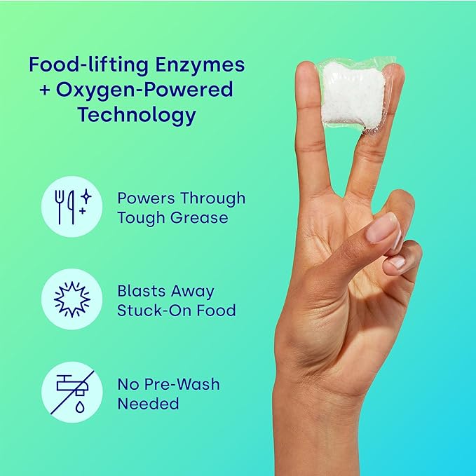 Dropps UltraWash Dishwasher Pods, Lemon Citrus (64 Count) - Biobased Power Deep Clean Dishwasher Detergent Tablets for Sparkling Shiny Dishes - No Rinse Aid or Pre-Wash Needed -Dishwashing Pods