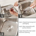 Honoson Pumice Stones for Cleaning with Handle Pumice Sticks for Removing Toilet Bowl Ring, Bath, Household, Kitchen(10 Packs)