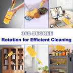 36-Pack Duster Refill Compatible with Swiffer Duster 360 Degree Disposable Heavy Duty Dusters with Handle for Cleaning