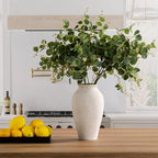 Ceramic Flower Vase Home Decor - Large Tall Farmhouse Table Vases Rustic Vintage Living Room Kitchen Bedroom Decorations for House Book Shelf Office Coffee Desk Dining Fireplace (11" Rustic)