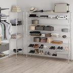 14" Deep x 72" Wide x 74" Height Wire Shelving Kit | 8-Tier | NSF Commercial Storage Rack Unit