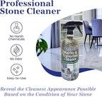 InterCare Marble and Travertine, Natural Stone & Terrazzo Liquid Cleaner, Shower & Tile Surface Care, Floor, Walls & Countertop Cleaner and Degreaser, 32 oz