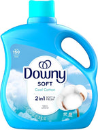 Downy Fabric Softener Liquid, Cool Cotton Scent, 111 fl oz, 150 Loads