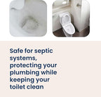 Toilet Bowl Cleaner - Heavy-Duty Stain Remover - Septic Safe, Plant-Based Formula - Fresh Peppermint Scent - 1 Refill (3oz) with Empty Refillable Bottle