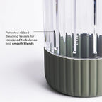 Beast Mega 1200 | Premium Countertop Blender | Smoothies, Shakes, Sauces, Dips, Soups | Blends Ice and Frozen Fruit | Includes Extra Lids and Straw System | 1200W | (Sage, 120V)