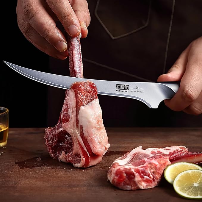 HOSHANHO Fillet Knife 9 Inch, Super Sharp Boning Knife in High Carbon Stainless Steel, Professional Japanese Fish Knives for Meat Poultry Cutting
