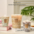 M&SENSE Sandalwood Jasmine Scented Candles for Home, 3-Wick Highly Scented Jar Candles, Extra Large Candle 35 Oz 150 Hours Long Lasting Burning, Relaxing Aromatherapy Candle for Stress Relief