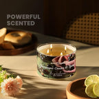 Over 50 Hours Jar Candle - 4-Wick Long-Lasting Scented Candles, 18oz Natural Soy Wax Candle for Home, Candle Gifts for Women & Men, Champagne Cassis & Honey