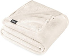 Bare Home Fleece Blanket - King Size - Ultra-Soft Lightweight for Bed, Sofa, and Couch - Luxury Microplush - Cozy Warm Blanket (King, Vanilla)