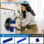 4PCS Dusters for Cleaning, Extendable Microfiber Duster with Extension Pole Up to 100'', Bendable Washable Cleaner Dusters for Cleaning Fan, High Ceiling, Blinds, Furniture, Car