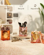 M&SENSE Lilac Rose Scented Candles, Natural Plant-Based Soy Candles Non Toxic, Relaxing Aromatherapy Candles for Bath Spa, 2 Wick 12.7oz Large Jar Candle 75 Hour Long Lasting Burn