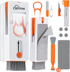 11-in-1 Keyboard Cleaning Kit, Laptop Cleaning Kit Keyboard Brush Cleaner Electronics Cleaner for Cell Phone/Earbuds/Camera Lens/Computer with Multifunctional Cleaning Tool (Orange)