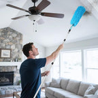 Lineslife Feather Duster,3 PCS Reusable Bendable Washable Cobweb Duster for Home Office Cleaning High Ceilings,Furniture,Roof