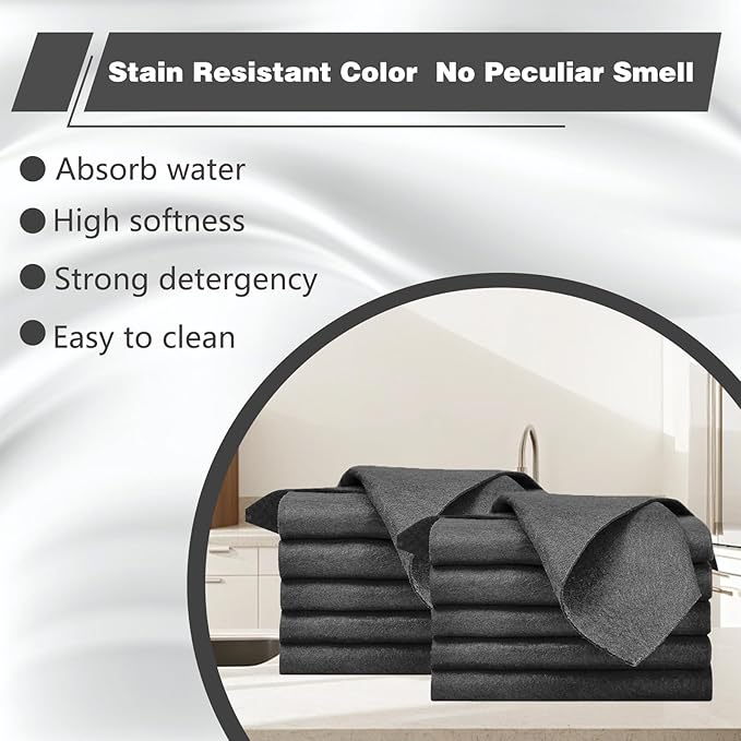 10pcs Thickened Magic Cleaning Cloth, Magic Cleaning Glass Cloth, Streak Free Reusable Microfiber Rag for Car, Window, Mirror, Kitchen (30x30cm)