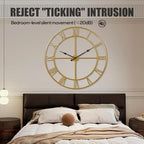 Large Wall Clock for Living Room Decor – 40 Inch Silent Non-Ticking Modern Farmhouse Wall Clock, Oversized Decorative Metal Roman Numeral Clock