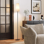 SUNMORY Floor Lamps for Living Room/Bedroom/Office, Standing Lamp with LED Bulb, 3 Color Temperature Tall Lamp, Suitable for Modern/Boho/Farmhouse and Other Home Decor Styles, Black - 2 Pack