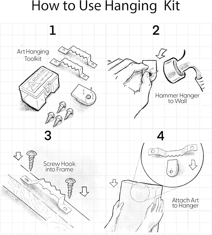 SIGNFORD Framed Canvas Print Wall Art Set Blue and Beige Abstract Modern Neutral Vertical Illustration Modern Art Decorative Nordic Nature for Living Room, Bedroom, Office - 16"x24"x2 Black