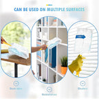 50-Pack 180° Duster Refills for Swiffer Duster Refill, Ultra Sticky Cleaning Duster, Effortless Dusting for Furniture, Fans, Shelves, Long-Lasting & Fragrance-Free with 1 Handle