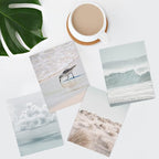 SIGNWIN Poster Bathroom Decor 8"x10"x 4, Wall Art Room Decor Multicolor for Living Room, Bedroom, Office White Nautical Ocean Sea Beach Grass Seagull Landscape Nature Wilderness Realism Landscape