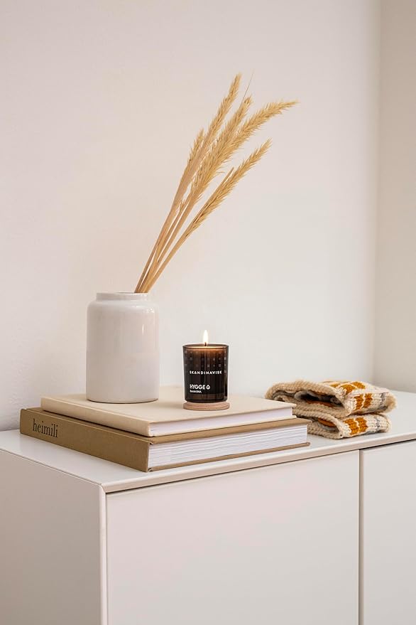Skandinavisk Hygge 'Cosiness' Scented Candle, Special Edition, Scent Notes: Black Tea and Mint Leaves, Dried Apples and Baked Cinnamon, Vegan Formula, 2.3 oz.