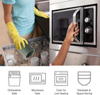 Odense Ceramic Mugs Set of 4 - Coffee Mug - Modern & Minimal Design, Wide Mouth & Stackable, Hot Drinks - Microwave & Dishwasher Safe - 11.8oz (Multi Color)