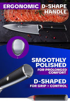 Dalstrong Chef Knife - 8 inch - Phantom Series - Japanese High-Carbon AUS8 Steel Kitchen Knife - Pakkawood Handle - Cooking Knife - Razor Sharp Chef's Knife - Sheath Included