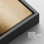 SIGNFORD Framed Canvas Print Wall Art Set Minimalist Gradient Brown Abstract Neutral Illustration Modern Art Decorative Nordic Nature for Living Room, Bedroom, Office - 24"x36"x2 Black