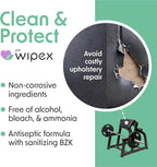 Wipex Yoga Mat Cleaner Gym Wipes - Plant-Based Lemongrass, Eucalyptus & Vinegar Wipes for Fitness Equipment & All Purpose Gym Cleaning - Safe for Peloton Bikes & Treadmills - 400 Count