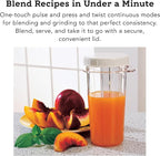 Tribest PB-250 Kitchen Grinder & Personal Blender for Shakes and Smoothies with BPA-Free Portable Blender Cups, White