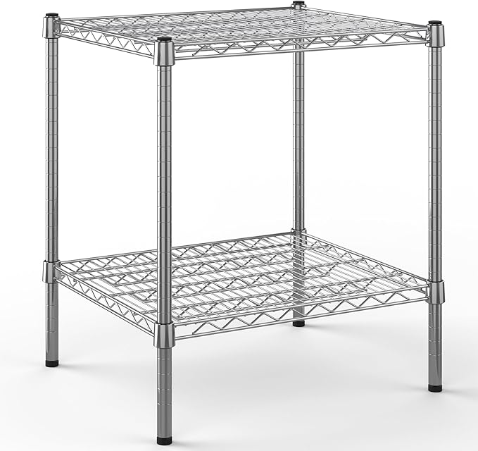 21" Deep x 24" Wide x 27" Height Wire Shelving Kit | 2-Tier | NSF Commercial Storage Rack Unit