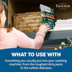 Tru Earth Fabric Softener Strips for Washing Machine, Alternative to Fabric Softener Liquid and Pods, Fresh Linen Scent Booster, Up to 64 Loads Per 32-Count