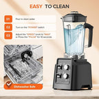 Blender for Smoothies - Countertop Blenders with 68oz Dishwasher-Safe Pitcher, Blenders for Kitchen, Ice Crushing & Frozen Fruit, BPA Free