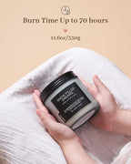 M&SENSE Snow Filled Dreams Winter Scented Candle, 11.6oz Natural Soy Wax 70 Hours Long Lasting 2 Cotton Wick Aromatherapy Gifts for Home Decor,Clean Candle for Men and Women