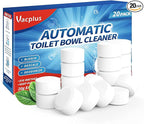 Vacplus Toilet Bowl Cleaner Tablets 20 PACK, Automatic Cleaners with Bleach, Slow-Releasing Toilet Tank Cleaners for Deodorizing & Descaling, Household Toilet Cleaners against Tough Stains