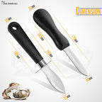 Professional Oyster Shucking Knife Set – Level 5 Cut Resistant Gloves – Premium Seafood Opener Oyster Shucker Knife Tool Kit for Safe and Effortless Shucking Oysters