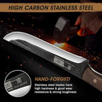 HOSHANHO 6.7 Inch Boning Knife for Meat Cutting, Super Sharp Fillet Knife for Fish, High Carbon Steel Hand Forged Butcher Knives for Brisket Trimming, BBQ, Camping