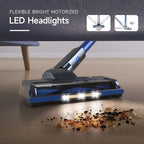 Lubluelu Cordless Stick Vacuum Cleaner, Lightweight 235W Brushless Motor, Rechargeable Battery, Self-Standing Design, Handheld for Carpet, Hard Floor, and Pet Hair
