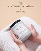 M&SENSE Snow Filled Dreams Winter Large Scented Candles, 19.4oz 110 Hour Clean Non Toxic Long Lasting Candle Organic Natural Soy Wax Candle Gifts for Women Men