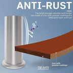 DOWRY Anti-Hand Off Toilet Plunger with Holder for Bathroom,Powerful Efficient Force Suction Cup,Heavy Duty, Deep Cleaning, Nickel