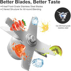 CRANDDI Professional Blender,1500 Watt Commercial Blenders for Kitchen with 70oz Capacity and Self-Cleaning, Classic Blenders for Shakes and Smoothies, Build-in Pulse, YL-010-B