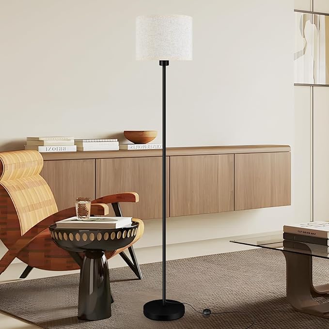 Floor Lamps for Living Room, Stepless Dimmable Floor Lamp with Remote, 2700K-6500K Colors Temperature & Brightness Adjustable,10W/1200LM Bright LED Floor Lamp, Modern Standing Lamp for Bedroom/Office