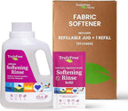 Fabric Softening Conditioner for Clothes| Safe for Babies & Kids with Sensitive Skin | Plant-Based | Include 1 Refillable 50oz Bottle with Measuring Cap| Signature Scent Rinse(50 Loads)