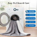 Westinghouse Heated Throw Blanket, Soft Flannel Sherpa Electric Throw with 6 Heating Levels & 2-10 Hours Auto Shut Off, Fast Heating & ETL Certification, Machine Washable, 50x60 Inch, Light Grey