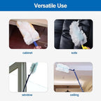 Replacement Handles Compatible with Swiffer Duster Refill, Swiffer Duster Extended Handle,Foldable & Extendable Dust Handle Only(Blue 3pcs)