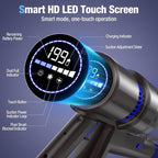 Cordless Vacuum Cleaner, 550W 45KPA 50Min Vacuum Cleaners for Home, Self-Standing Stick Vacuum with Touch Screen, 3 Power Modes, Rechargeable Battery, Handheld Vacuum for Pet Hair/Carpet/Floor