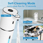 2 Pack Automatic Foaming Soap Dispenser Touchless, USB Rechargeable Smart Hand Soap Dispenser, 6-Level Adjustable, 12.8oz/380mL Wall Mount for Bathroom Kitchen Dish Soap