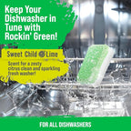 Rockin' Green Deep Cleaning and Deodorizing Tablets for Dishwashers, Washing Machines, and Garbage Disposals, Removes Odor and Residue (Dishwasher Cleaning Tablets, 8 Pack)