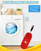 KEEPOW Reusable Microfiber Duster Refills Compatible with OXO Duster, Washable Dusters Refill Compatible with Good Grips Microfiber Extendable Dusters for Cleaning, 2 Pack(Handle is Not Included)